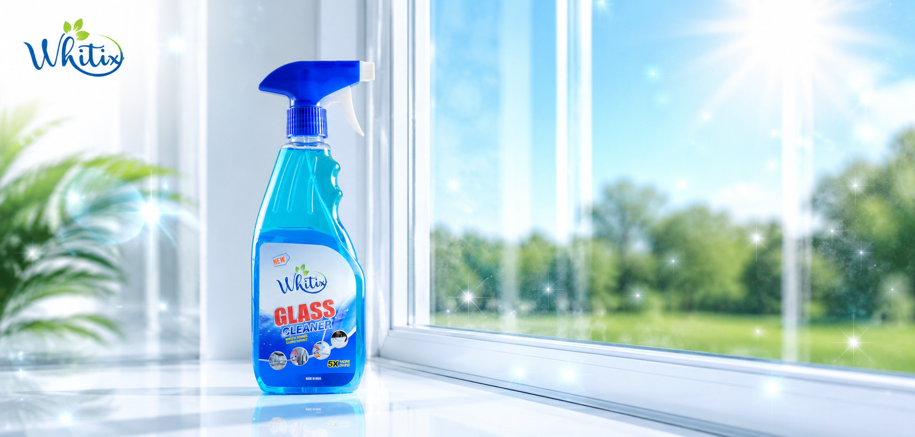 Whitix Glass Cleaner — 5X more shine